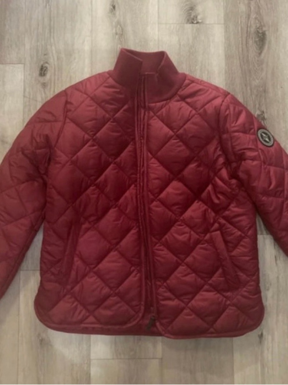 Women’s Quilted Red Jacket - Puffer Coat